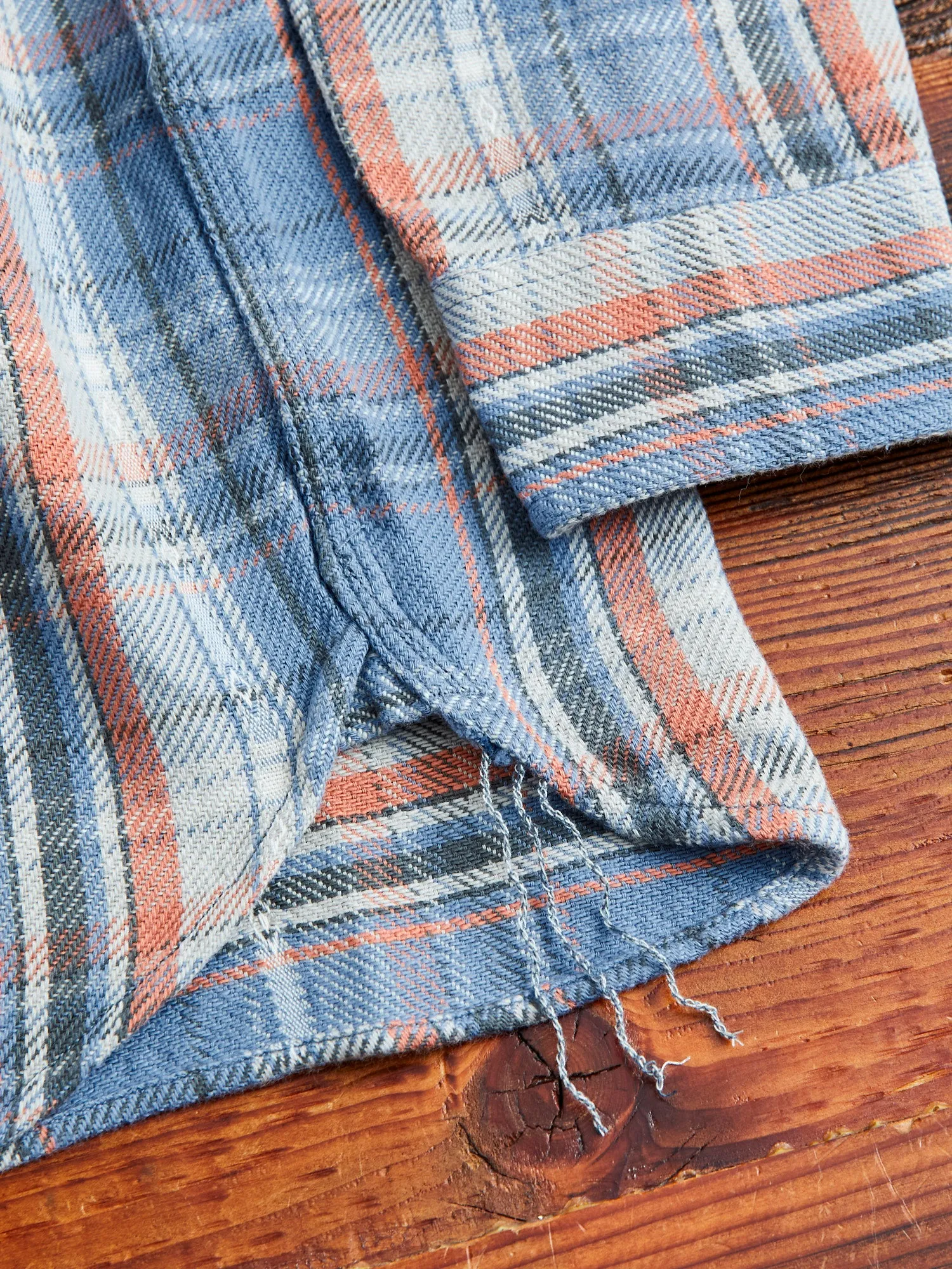 750WS Heavy Flannel Shirt in Blue