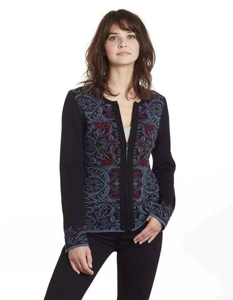 Arabesque Reversible Baby Alpaca Cardigan Sweater for Women