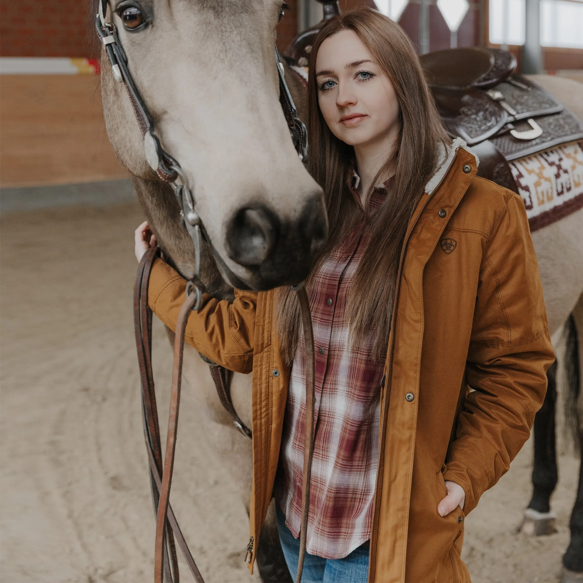 Ariat Ladies Grizzly Insulated Jacket - Chestnut