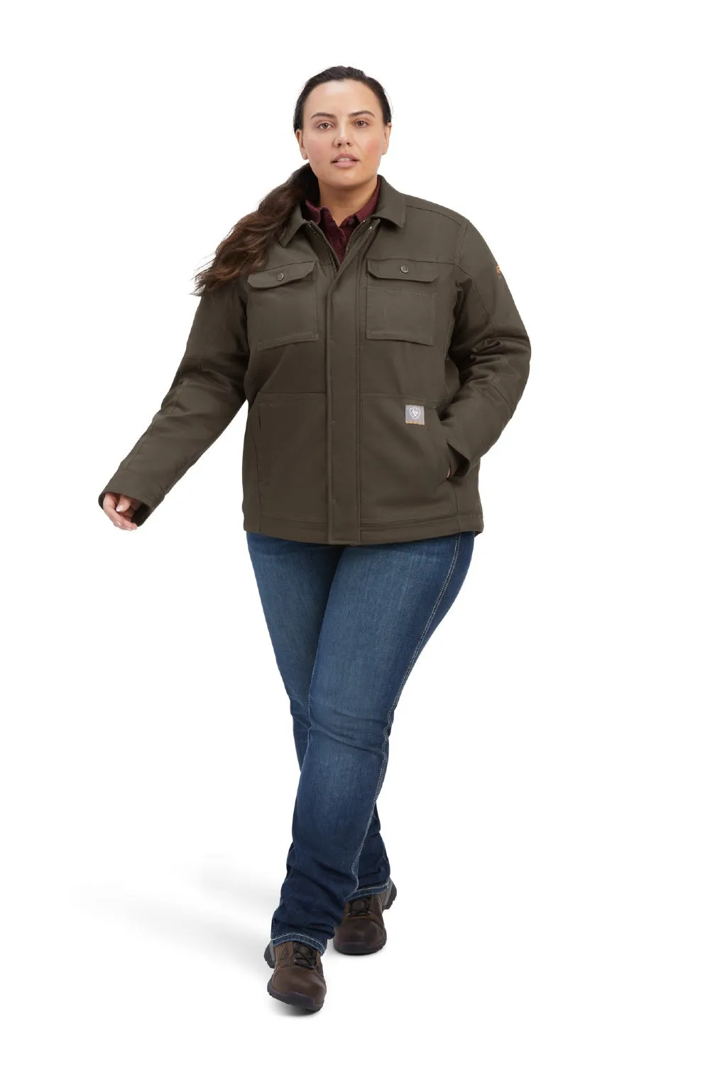 Ariat Rebar Womens DuraCanvas Sherpa-Lined Jacket