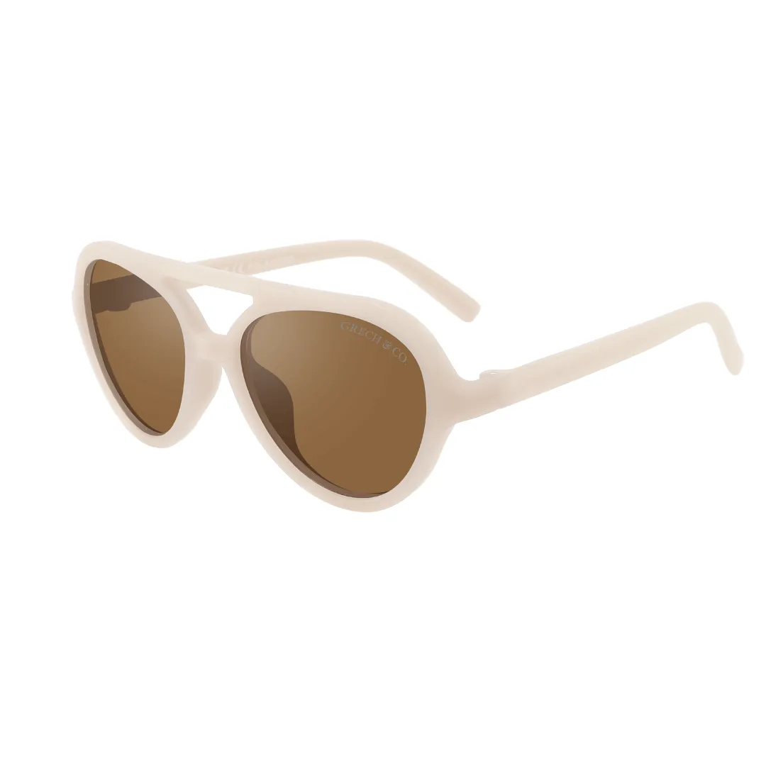 AVIATOR : SEMI-BENDABLE & POLARIZED SUNGLASSES | SAND