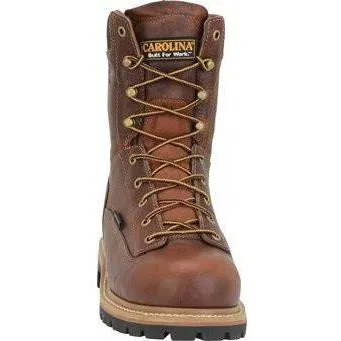 Carolina Men's Grind 8" WP Comp Toe Work Boot - Brown - CA5529