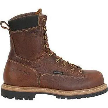 Carolina Men's Grind 8" WP Comp Toe Work Boot - Brown - CA5529