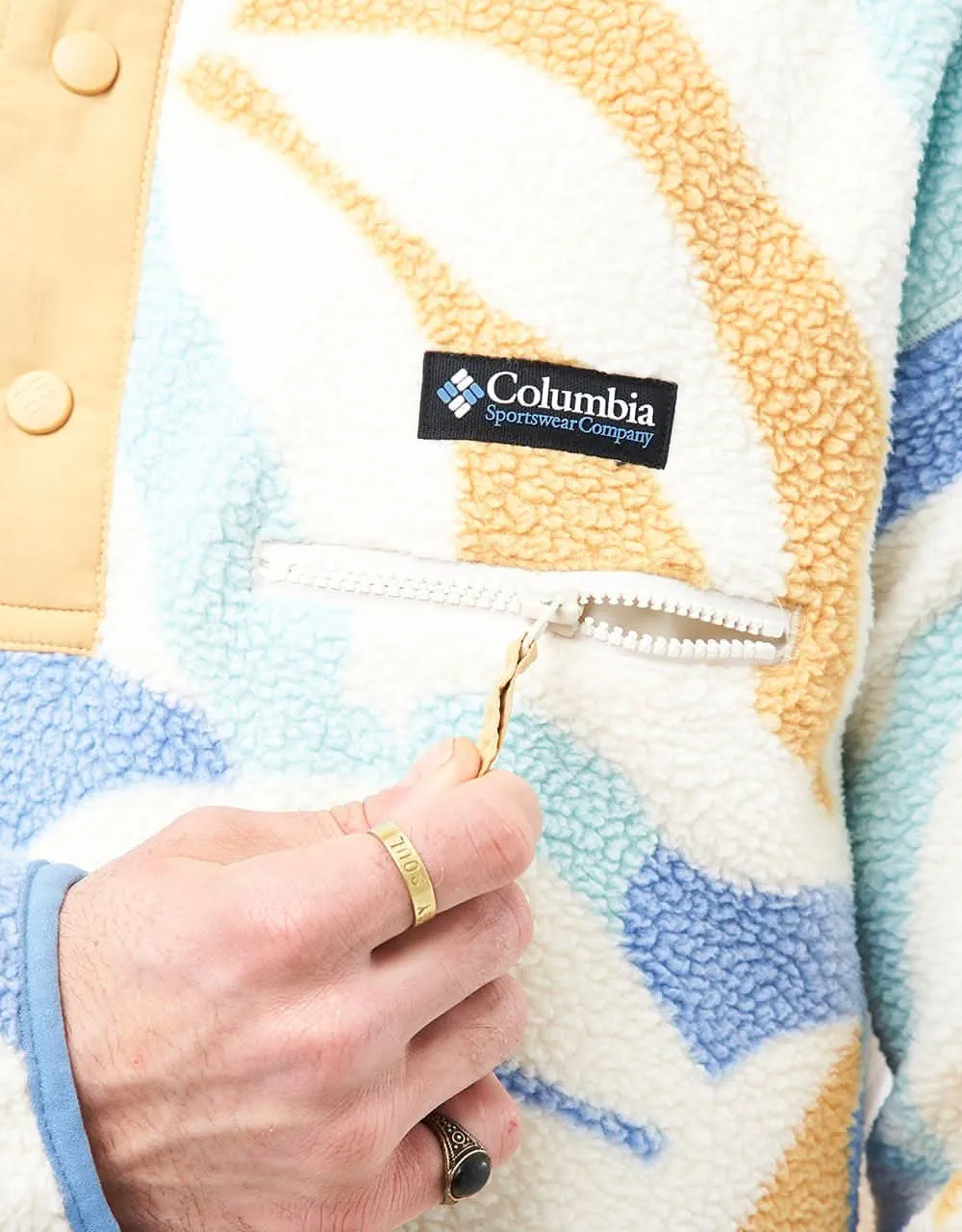 Columbia Helvetia™ Half Snap Fleece - Chalk Floristic/Light Camel/Skyler