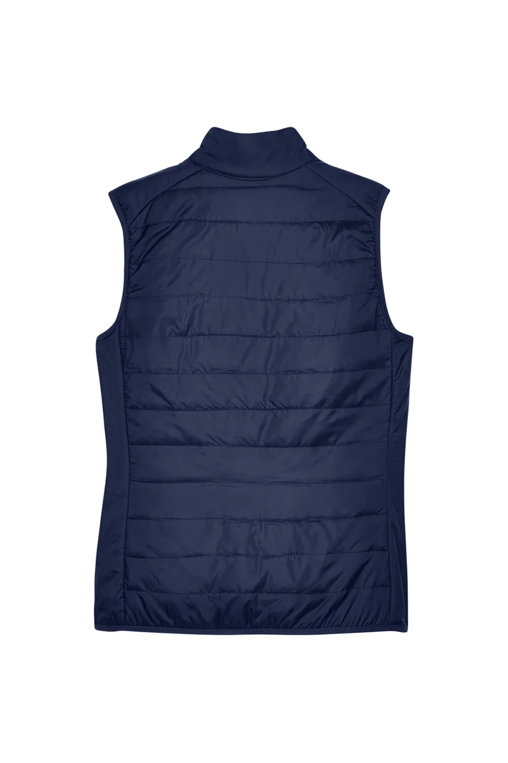 Core 365 Womens Prevail Packable Puffer Water Resistant Full Zip Vest - Classic Navy Blue