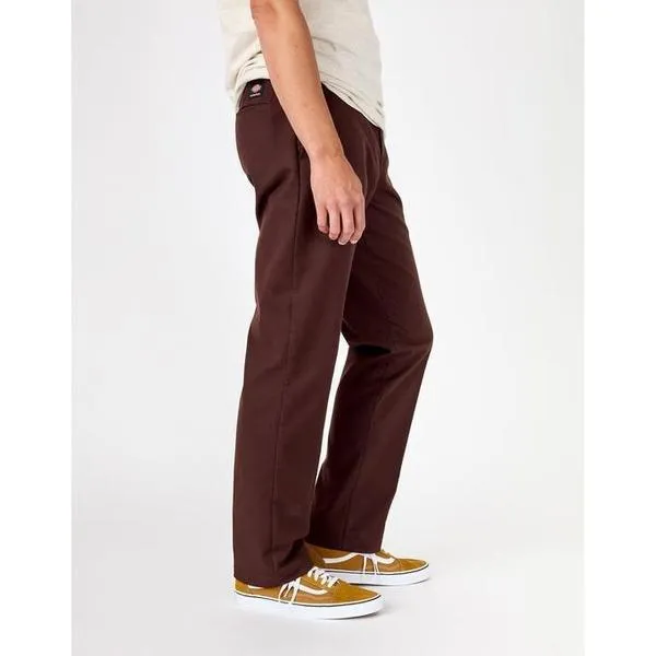 Dickies Skateboarding Pants Flex Slim Fit Straight Leg Dark Brown