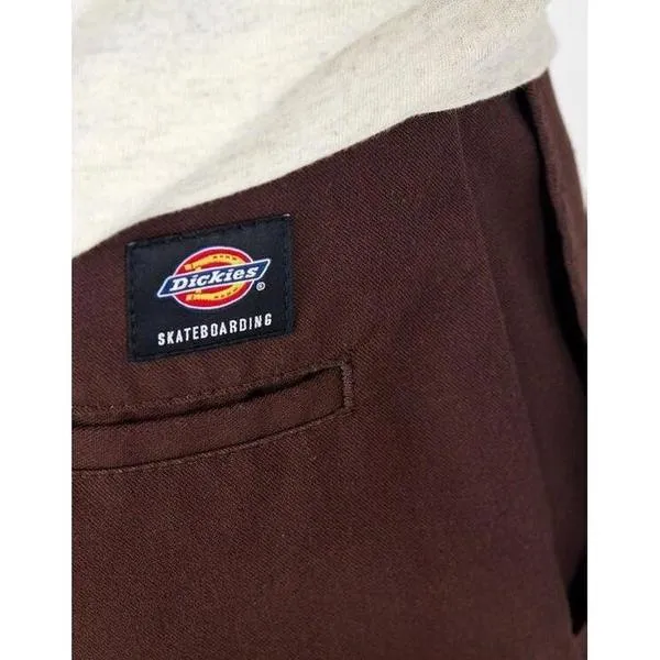 Dickies Skateboarding Pants Flex Slim Fit Straight Leg Dark Brown