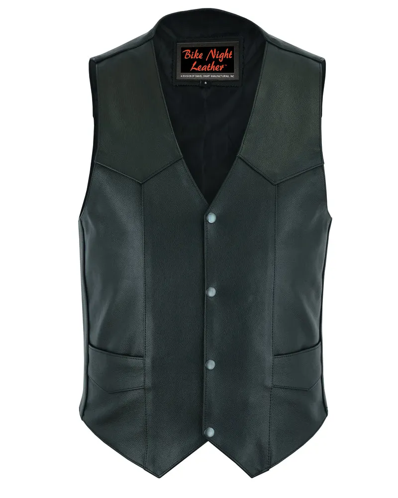 DS104 Men's Plain Side Economy Vest