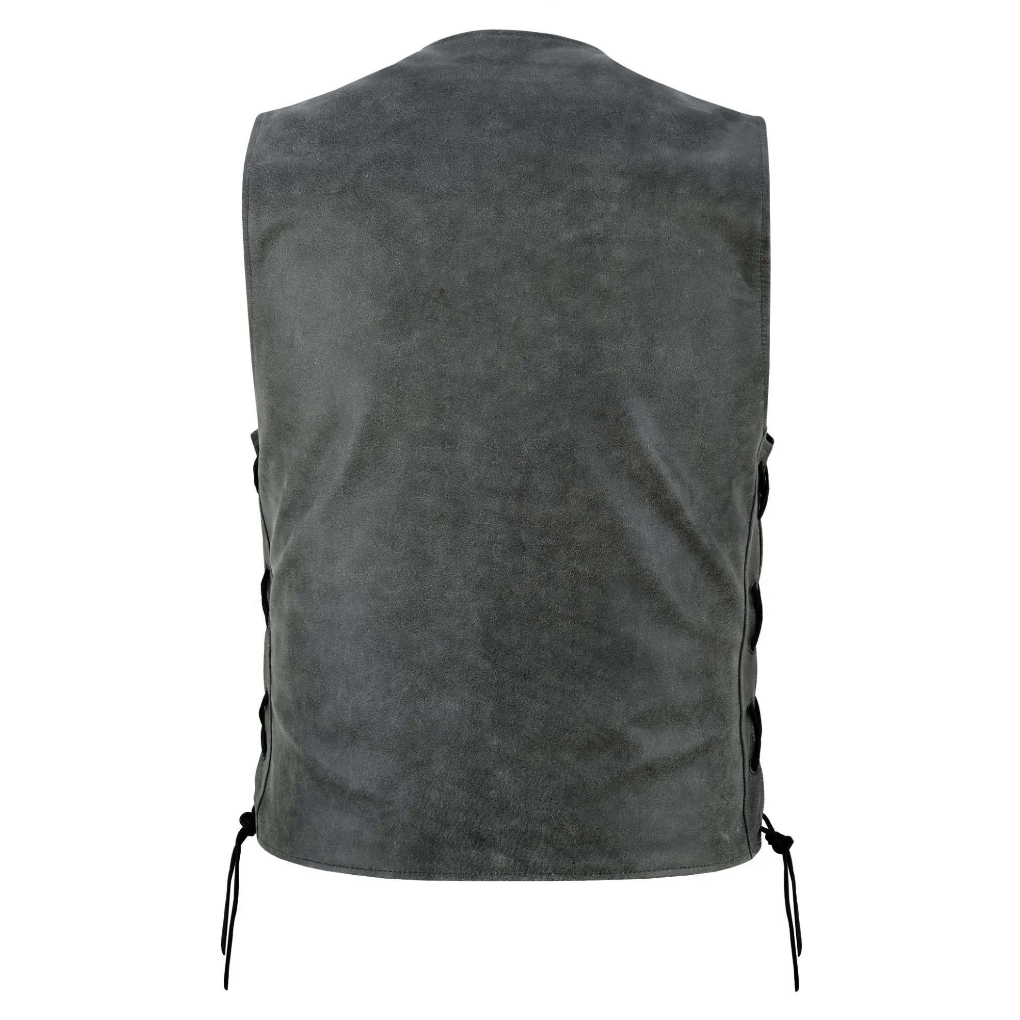 DS105V Men's Gray Single Back Panel Concealed Carry Vest