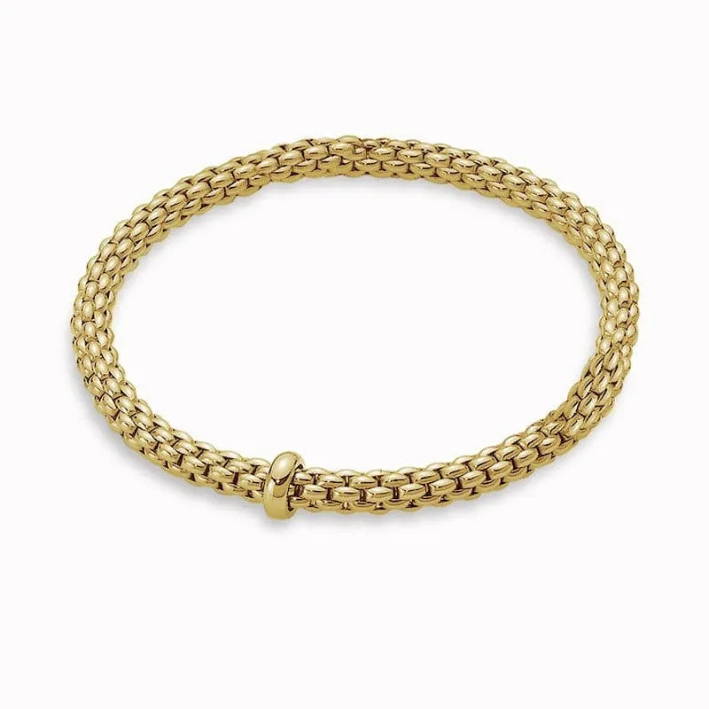 Fope Solo Flex'it 18k Yellow Gold Bracelet