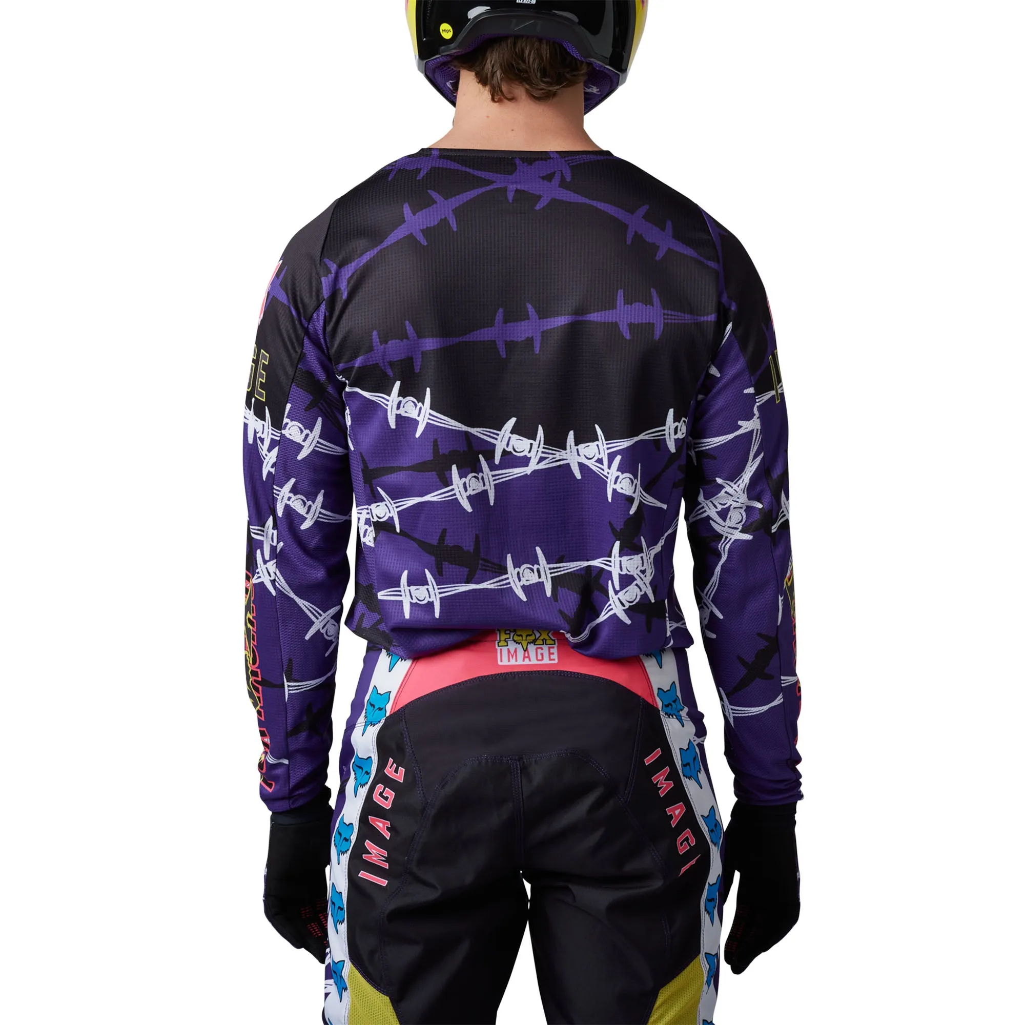 Fox Racing  180 Barbed Wire Special Edition Jersey Breathable Lightweight Purple