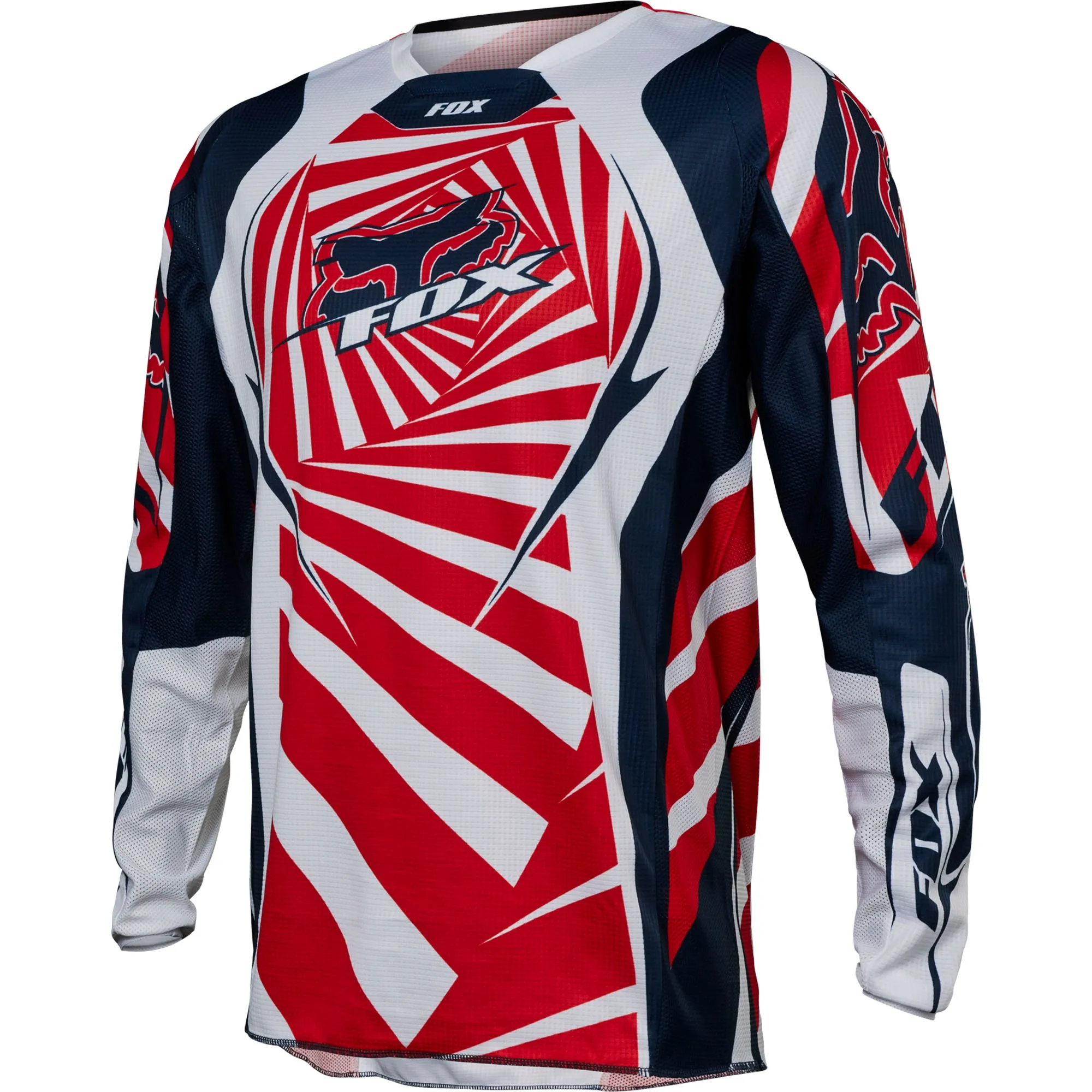 Fox Racing  Mens Navy 180 Goat Jersey Long Sleeve Lightweight MotoX