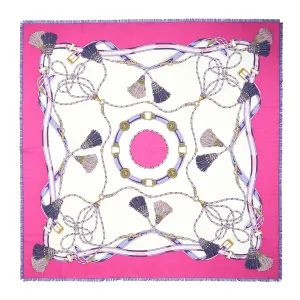 FUCSIA STOLE 115 IN WOOL, SILK AND CASHMERE