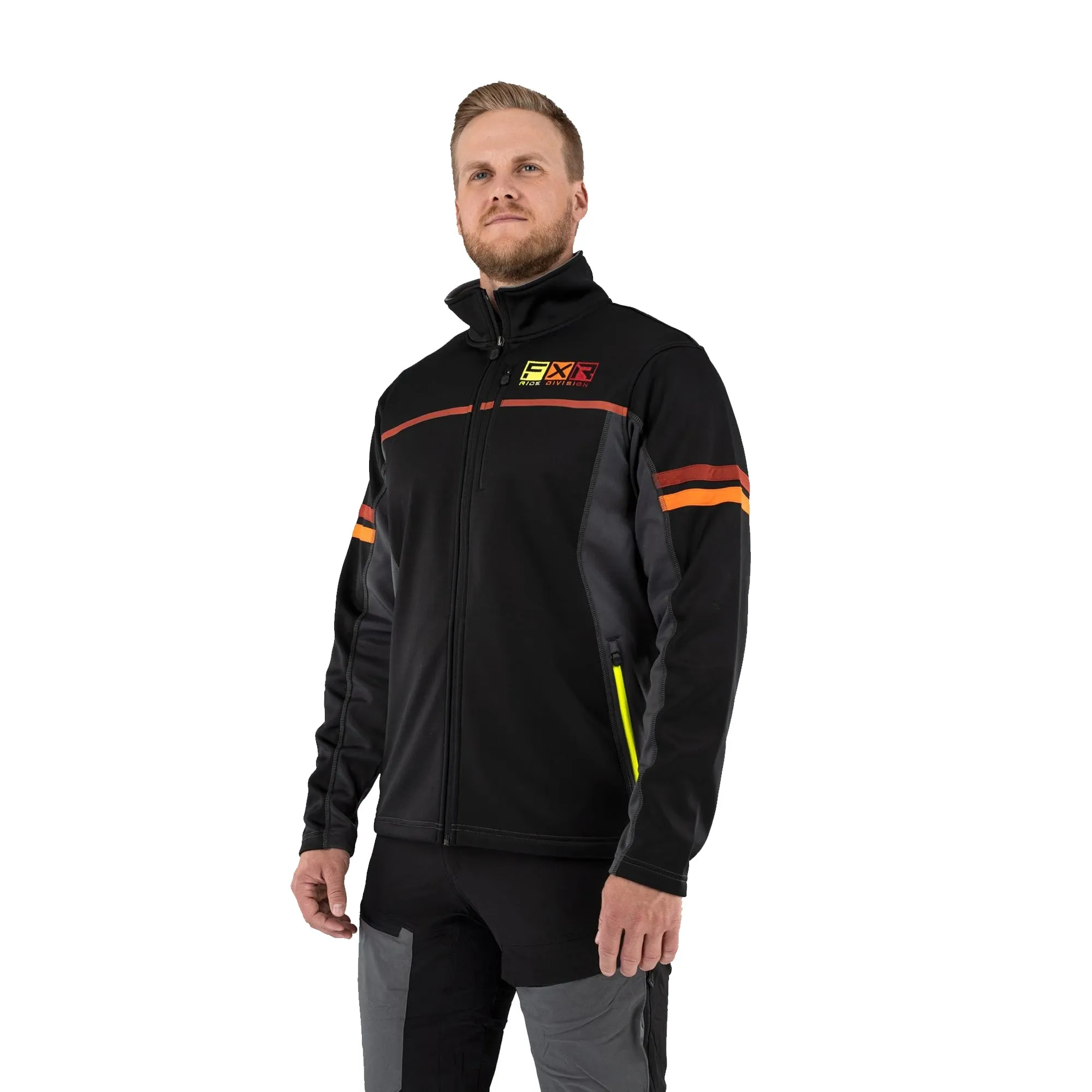 FXR Elevation Tech Zip-Up Snowmobile Jacket Black/Inferno