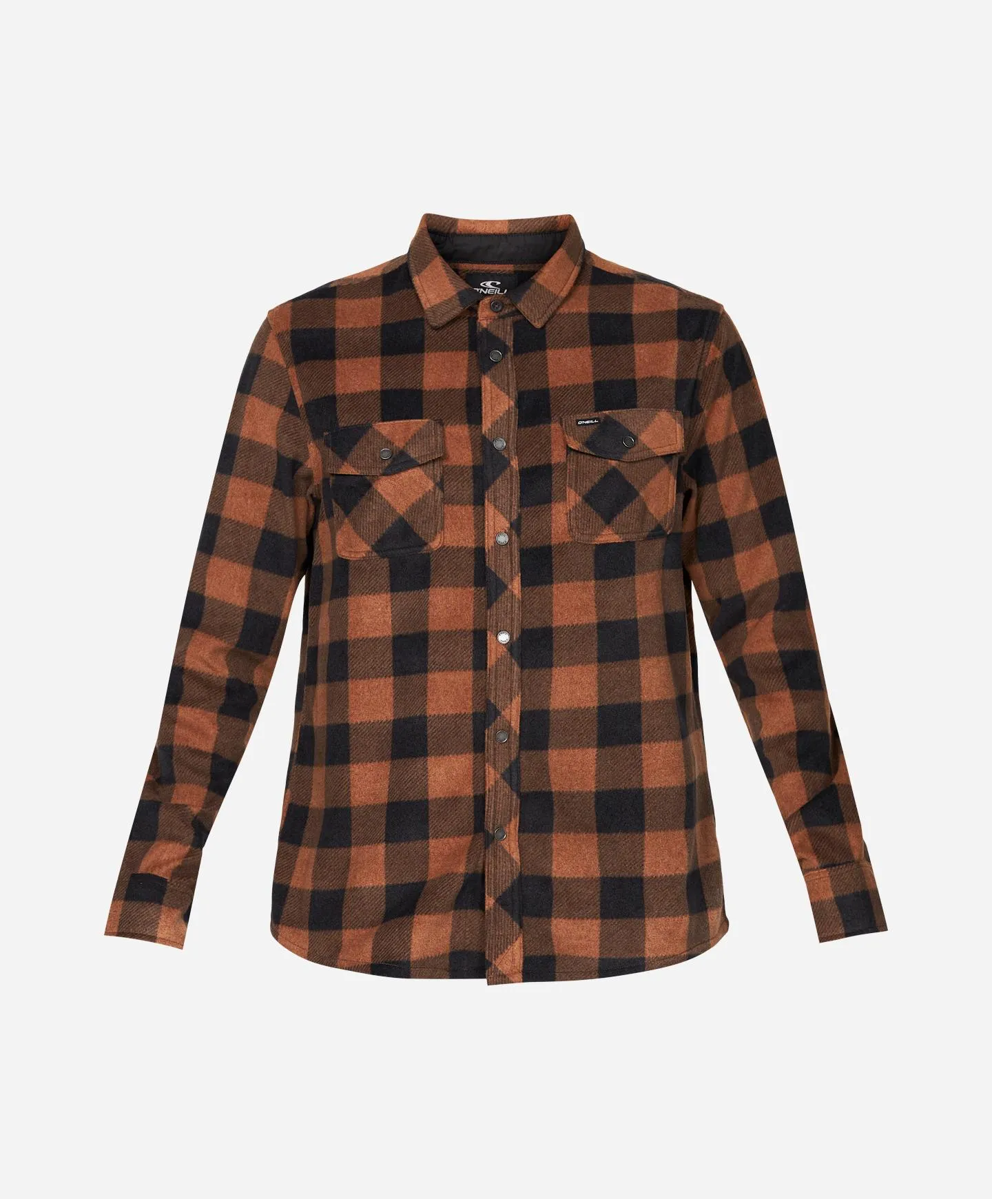 Glacier Plaid Superfleece Flannel Shirt - Brown