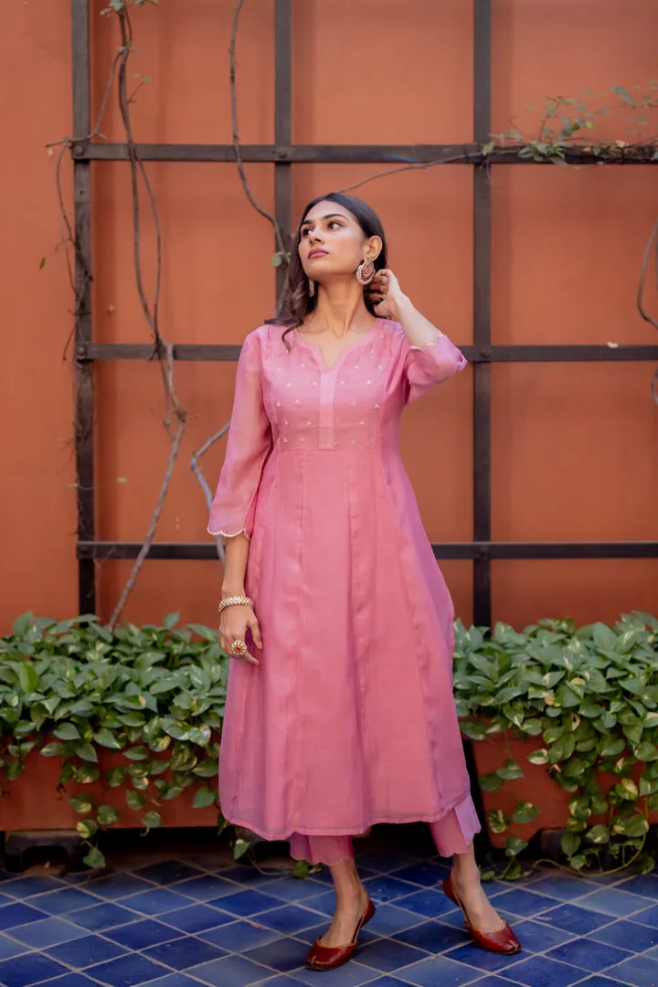 Handwoven Chanderi Kurta Set