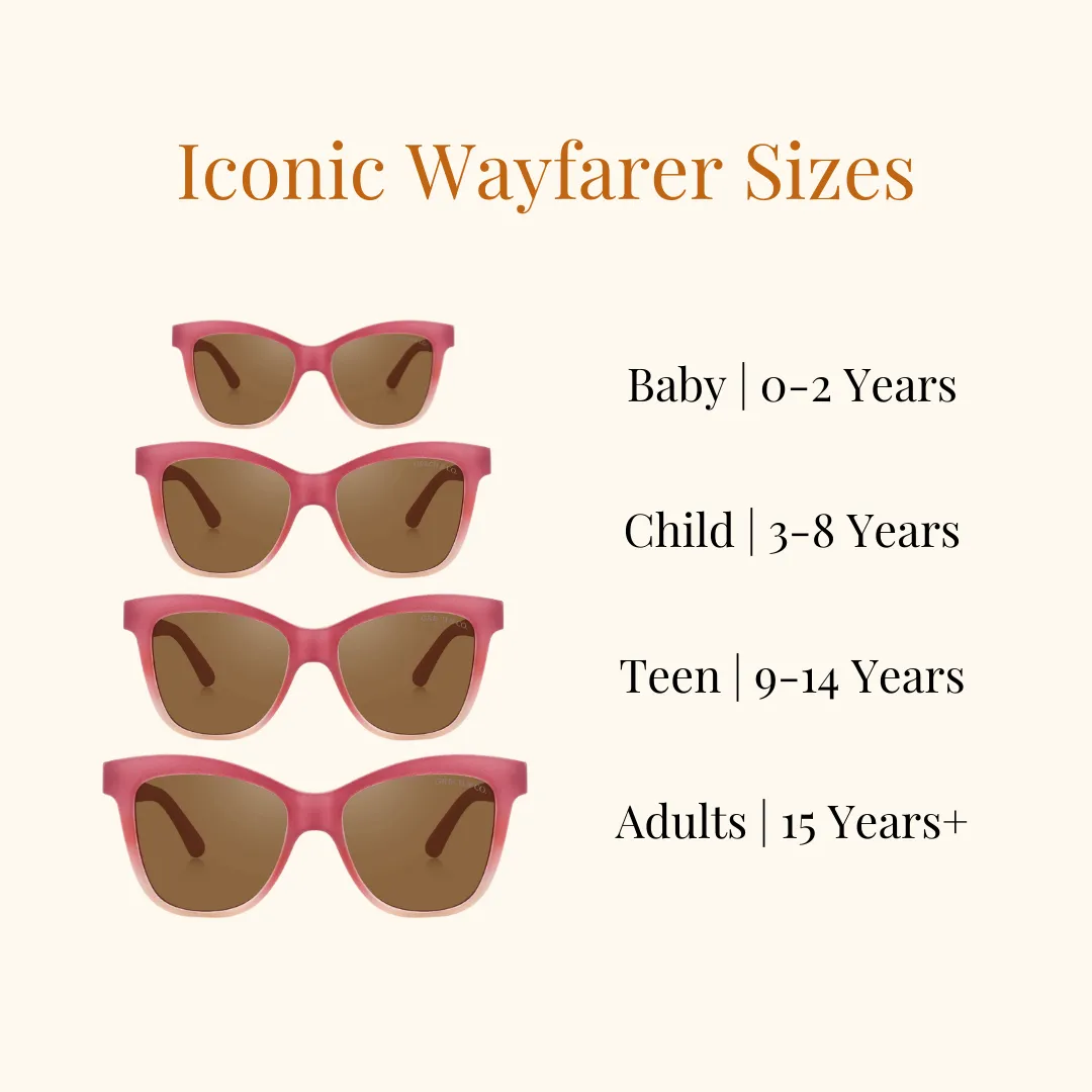 ICONIC WAYFARER : SEMI-BENDABLE & POLARIZED SUNGLASSES | HEATHER ROSE OMBRE