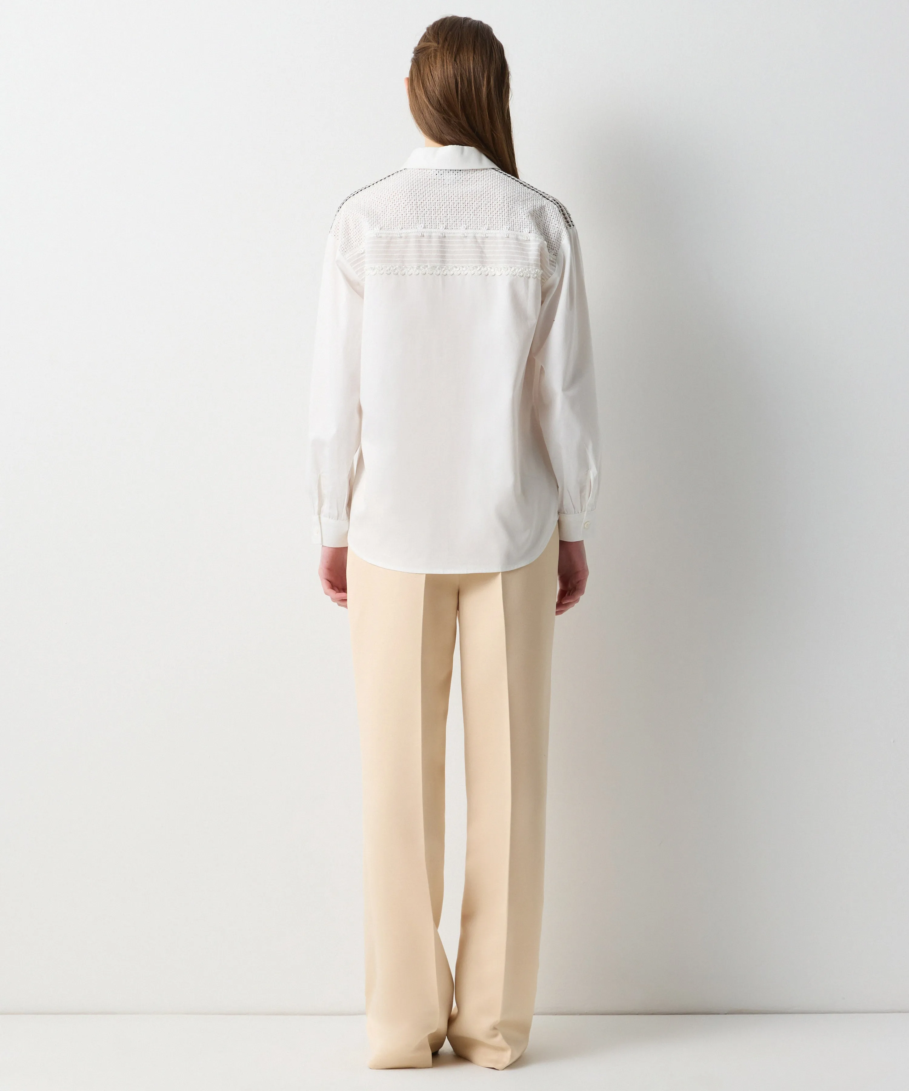 Ipekyol Ruffled Poplin Shirt Off White