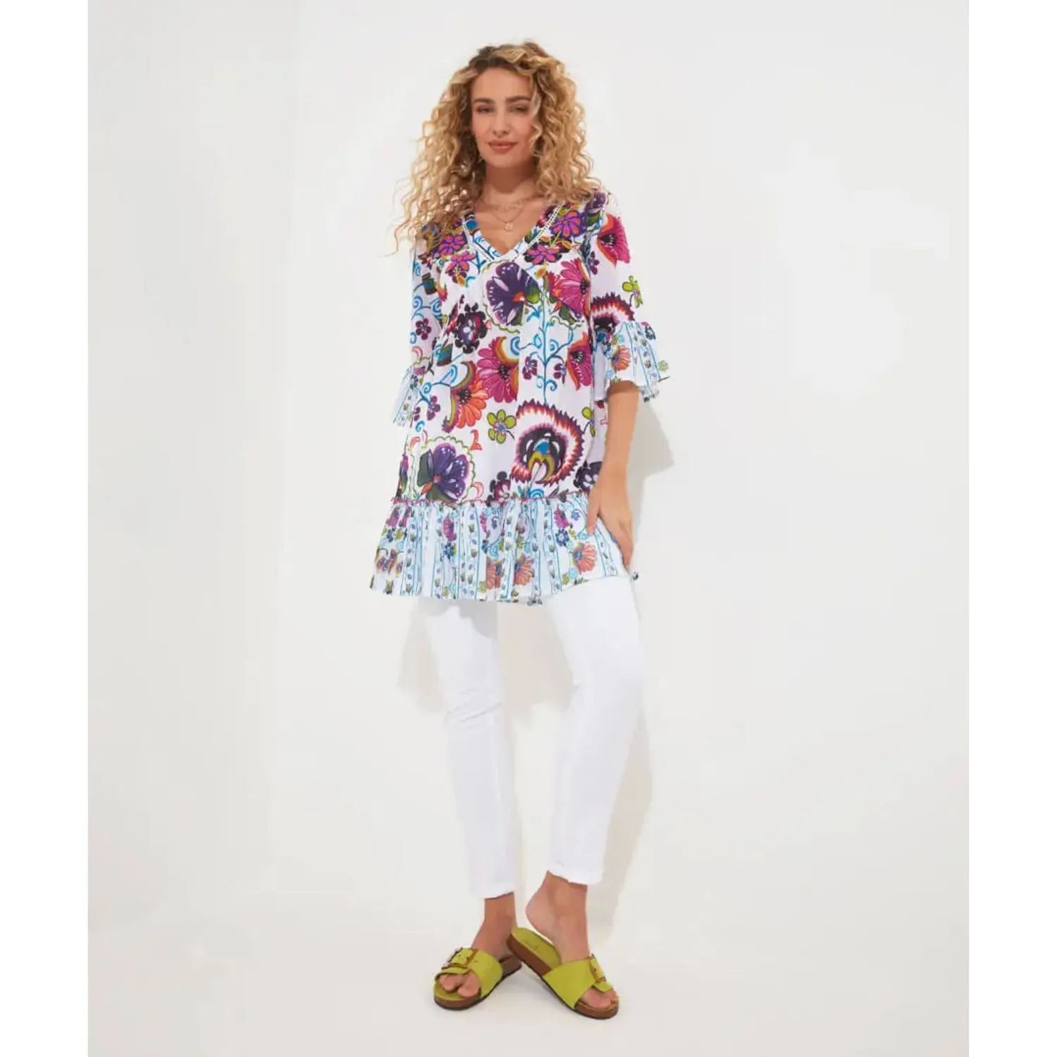 Joe Browns 16 Multi-Coloured Bold Beautiful Tunic Top