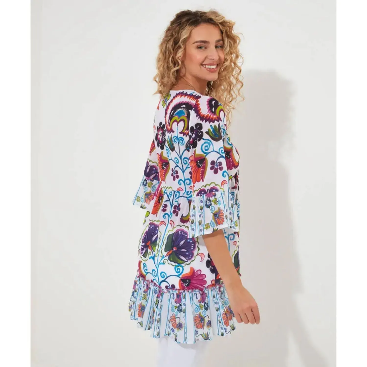 Joe Browns 16 Multi-Coloured Bold Beautiful Tunic Top