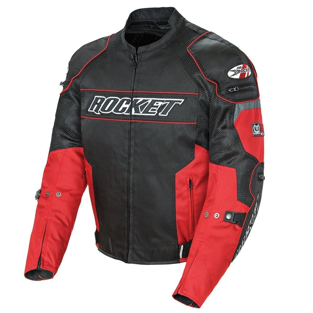 Joe Rocket 'Resistor' Mens Red/Black Mesh Motorcycle Jacket