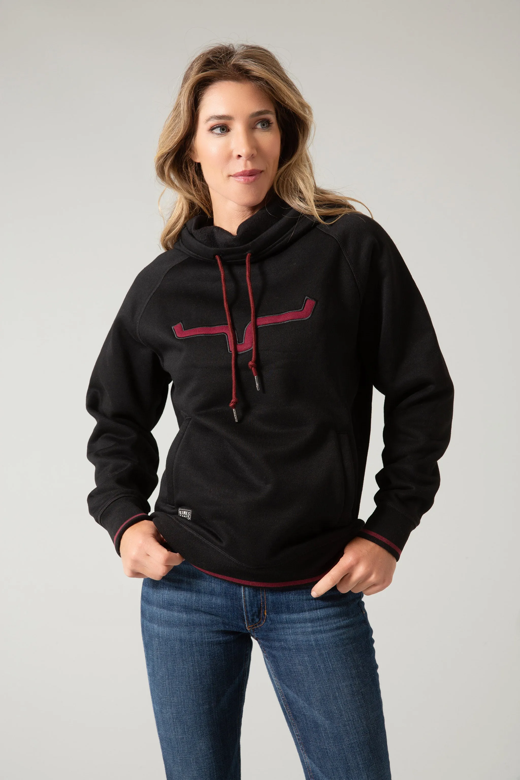 Kimes Ranch Women's Black Two Scoops Hoodie