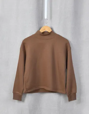 Ladies High Neck, Brown