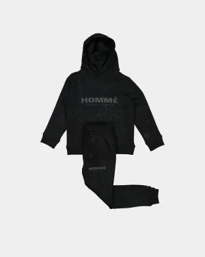 Lil Hommé Kid's BU Motion Hoodie Set Black