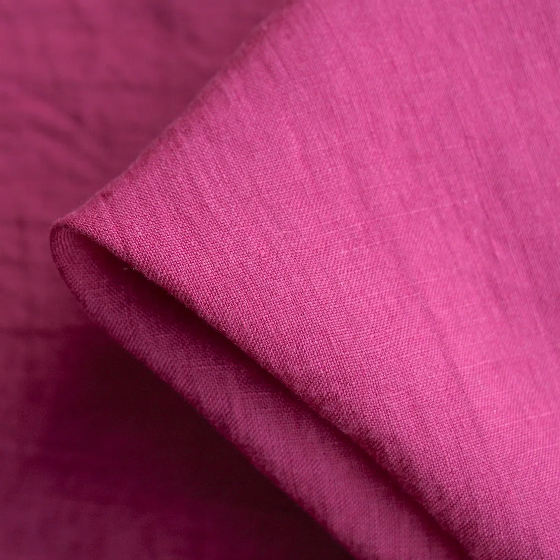 Linford Magenta Washed Linen