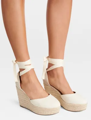 Martha Covered Toe Espadrille Wedge Heel