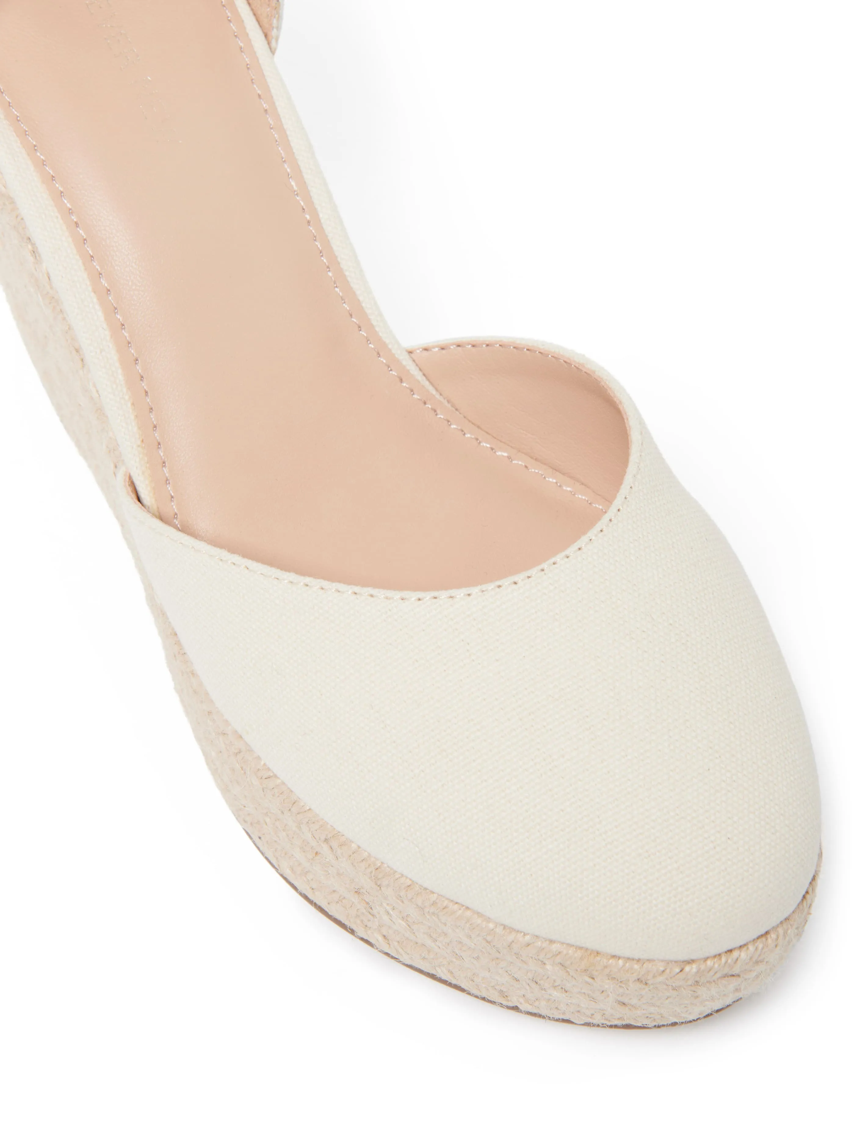 Martha Covered Toe Espadrille Wedge Heel