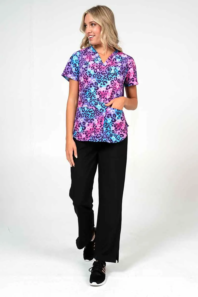 Meraki Sport Women's Print Scrub Top | Wild One