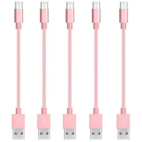 Micro Usb Fast Charging Braided Cable Durable Cord Sync For Android Cell Phones