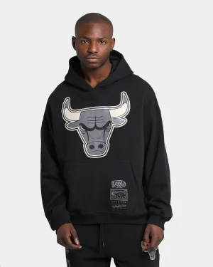 Mitchell & Ness Chicago Bulls Bleach Logo Hoodie Black