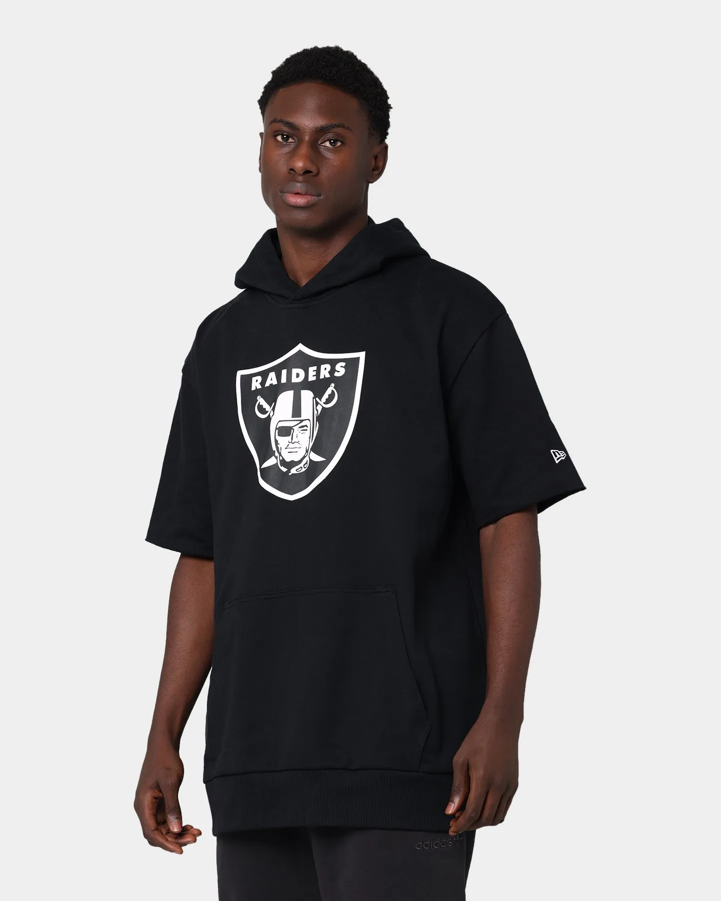 New Era Las Vegas Raiders Oversized Short Sleeve Hoodie Black