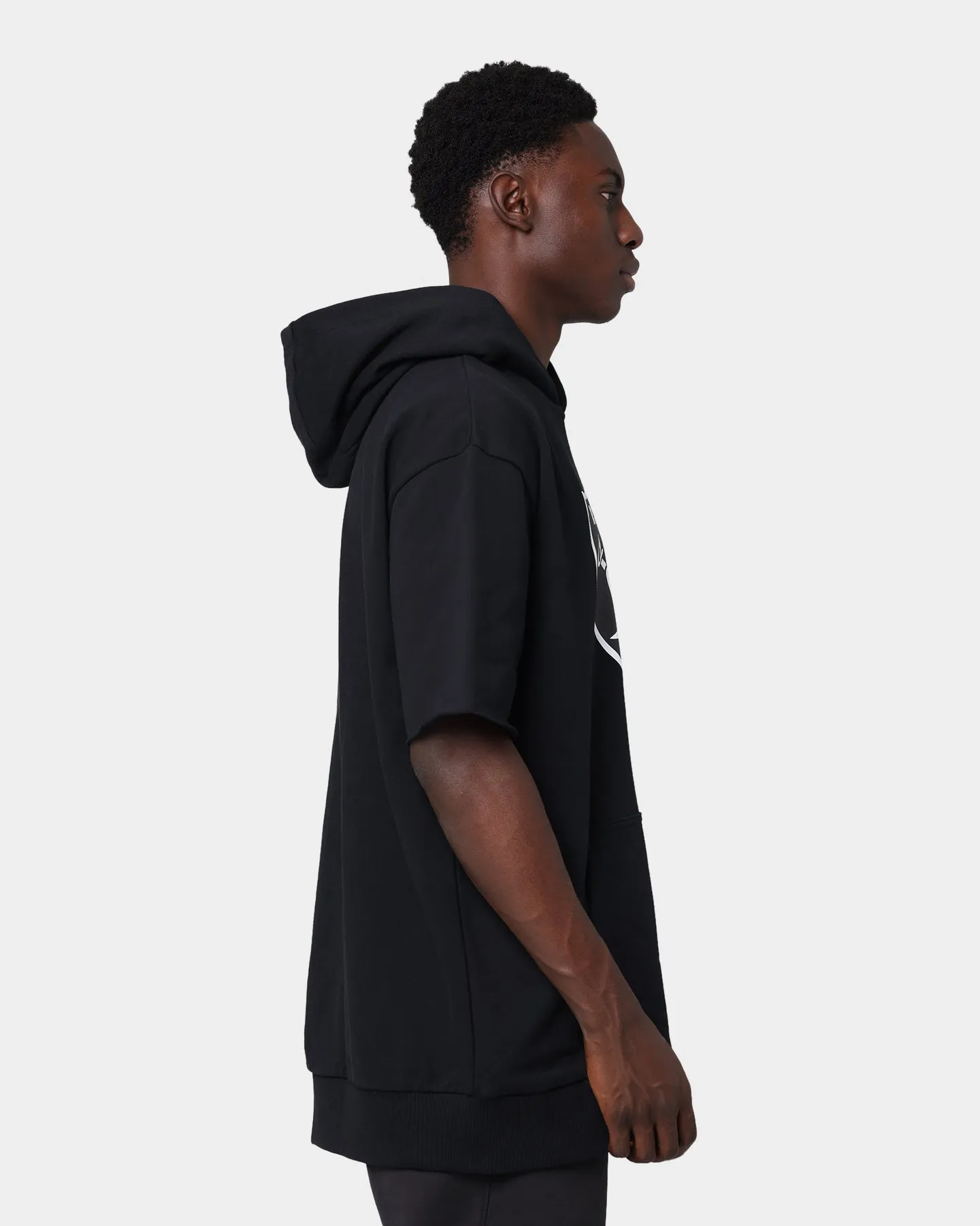 New Era Las Vegas Raiders Oversized Short Sleeve Hoodie Black