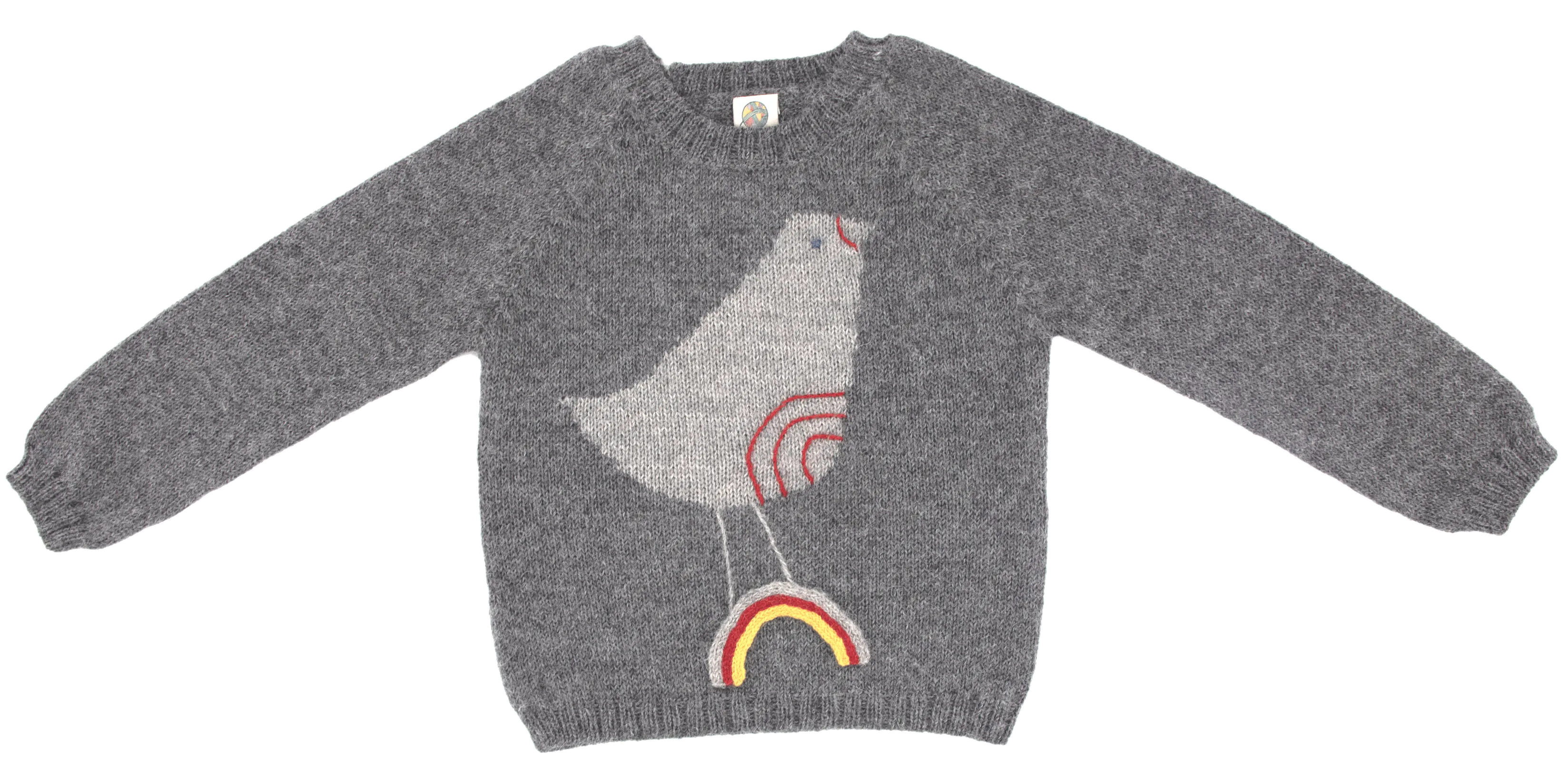 NW411 Grey Bird Sweater