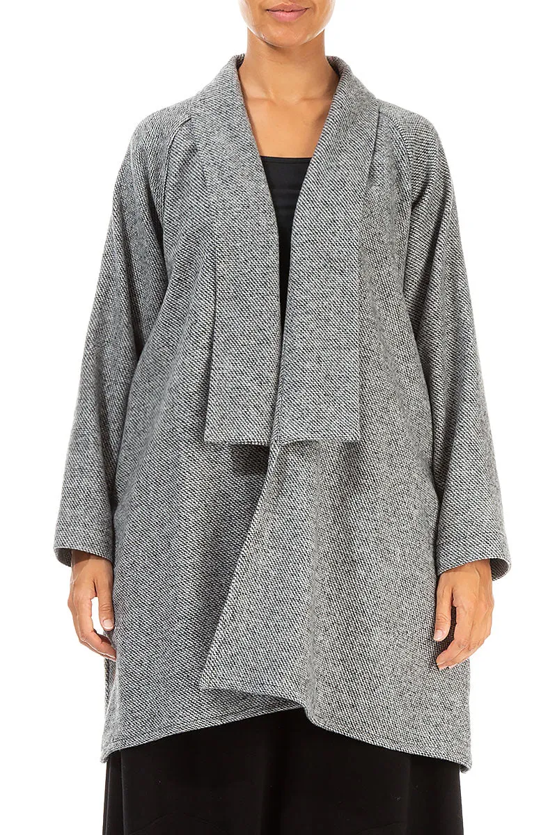 Open Grey Wool Jacket