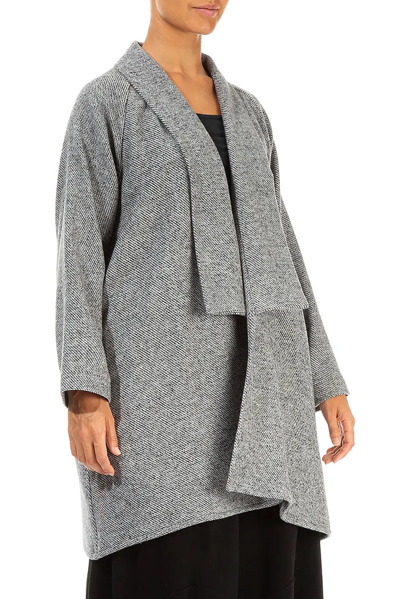 Open Grey Wool Jacket