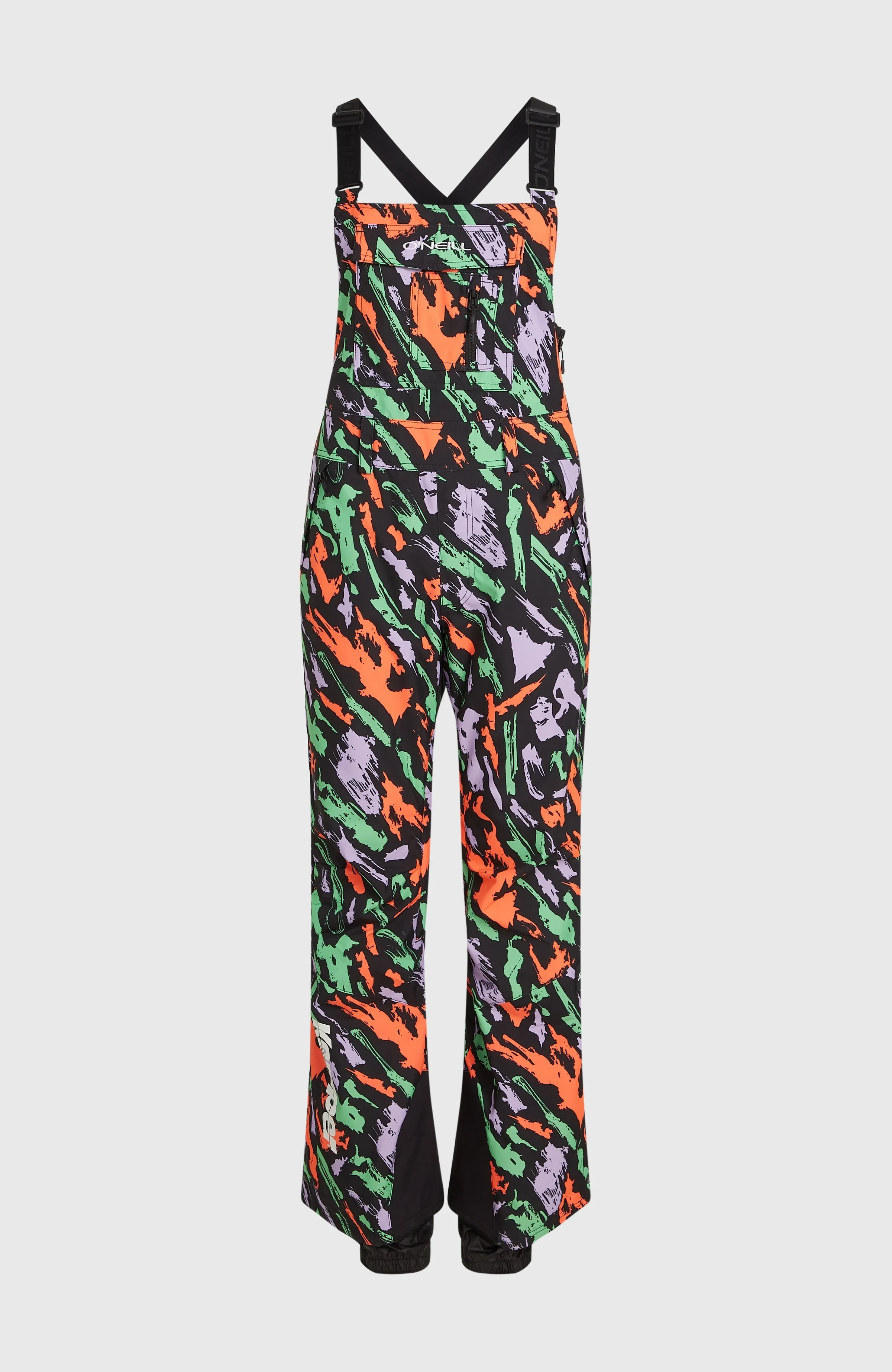 O'Riginals Bib Regular Snow Pants | Black Kemper Print