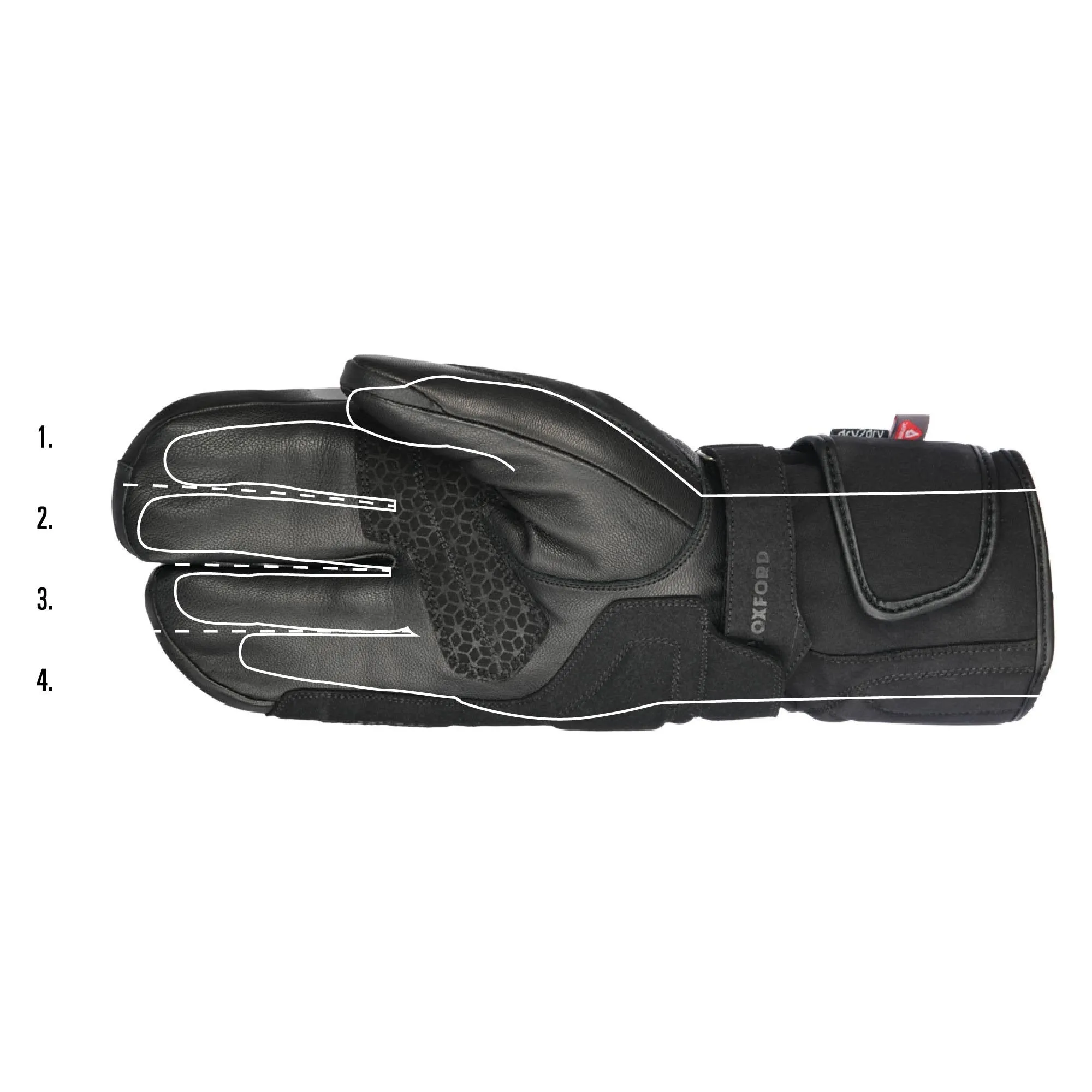 Oxford Polar 1.0 Dry2Dry Waterproof Claw Gloves