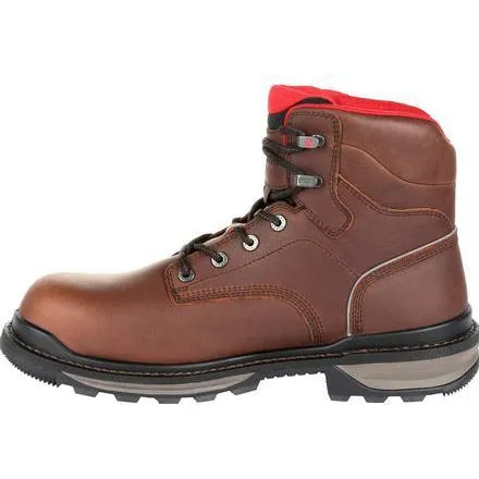 Rocky Men's Rams Horn 6" WP Work Boot - Brown - RKK0259