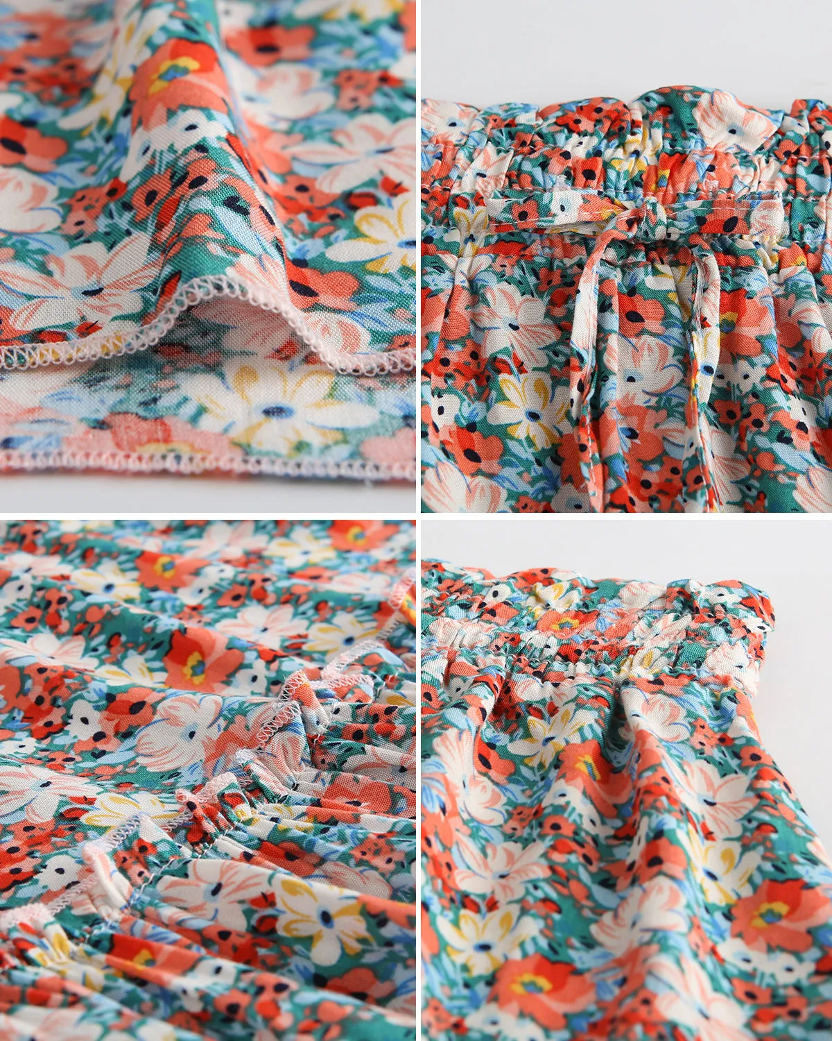 Ruffle Skirt Floral Print Skirt