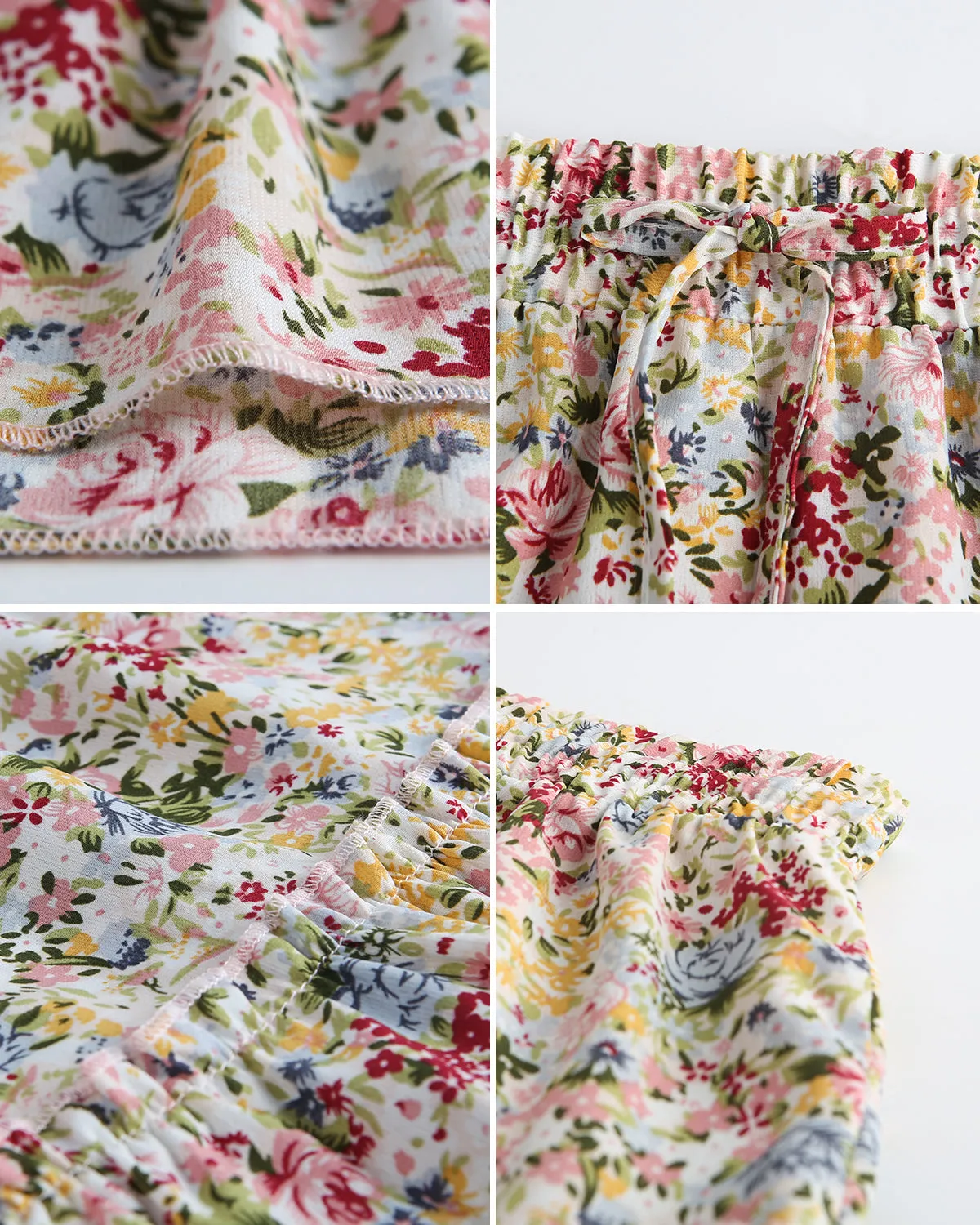 Ruffle Skirt Floral Print Skirt