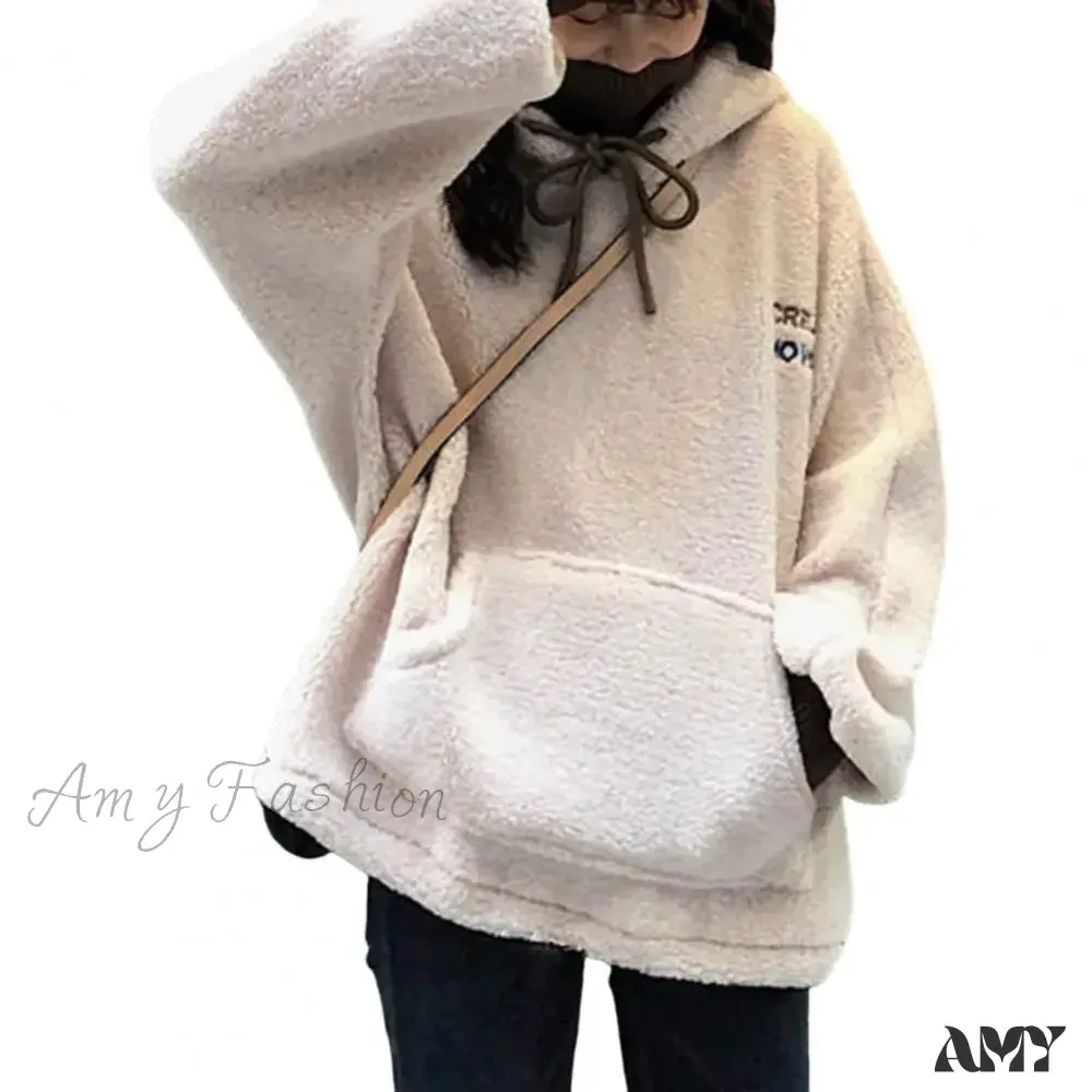 Solid Color Loose Cozy Comfortable Trendy Stylish Chic Hoodies