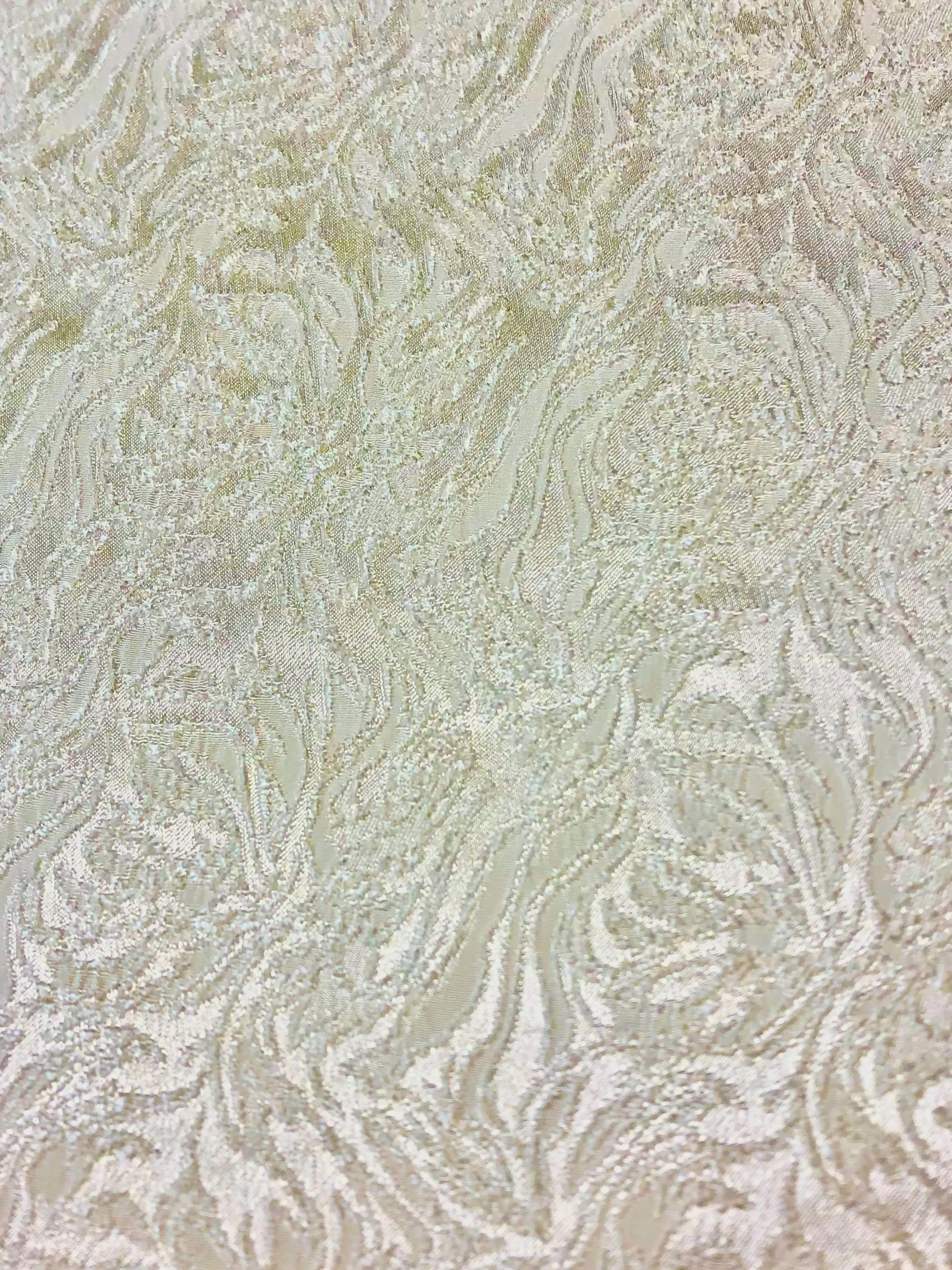 Stretch Brocade - 57-inches Wide Ivory