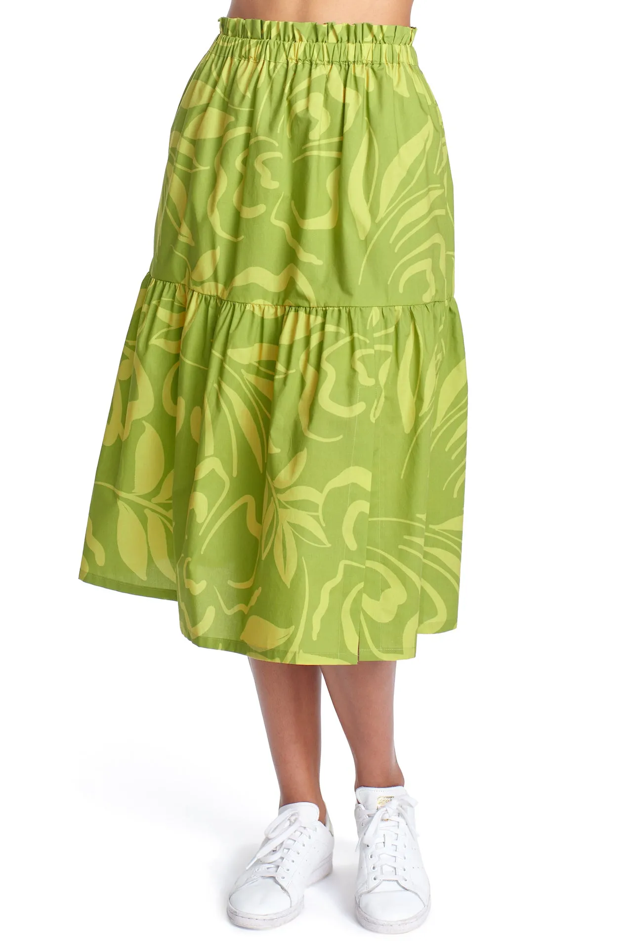 THE ALICE SKIRT -Brushed Flower Organic