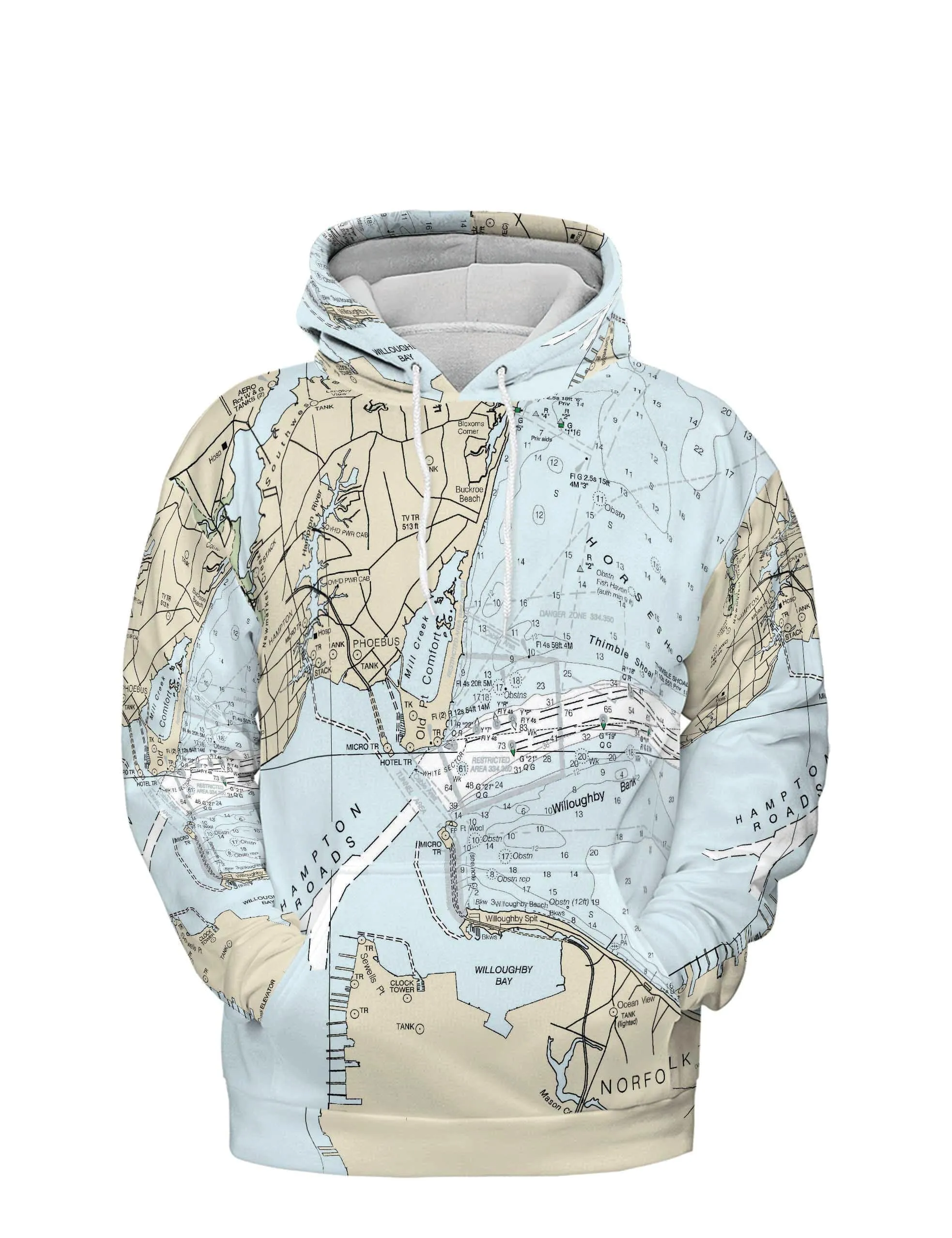 The Hampton Roads Lightweight Hoodie Sweatshirt