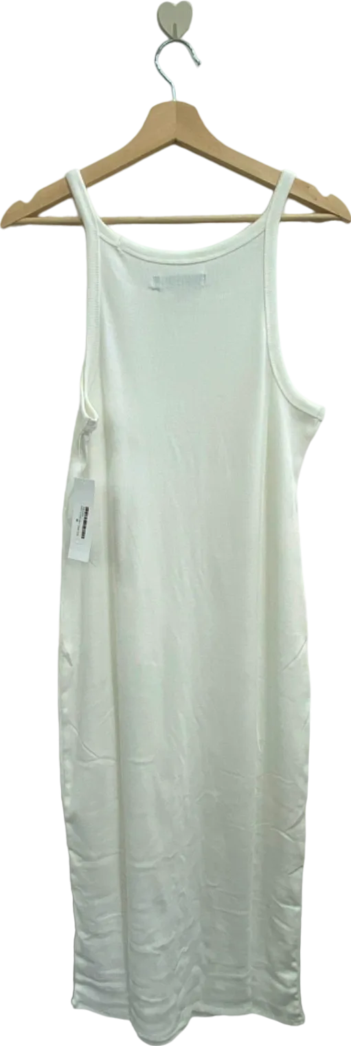 Urban Outfitters White Ribbed Tank Dress UK XL