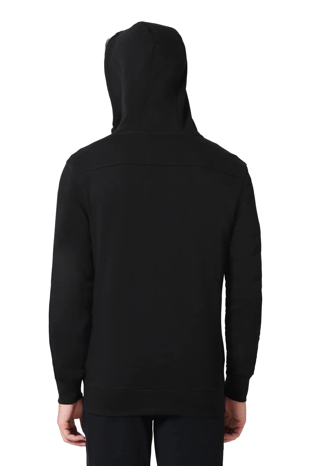 Van Heusen Men Athleisure Smart Tech Hoodie - Easy Stain Release, Anti Stat, Ultra Soft_80004_Black_M